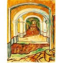 Corridor in the Asylum by Vincent Van Gogh - Art gallery oil...