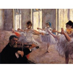 Rehearsal by Edgar Degas - Art gallery oil painting reproductions