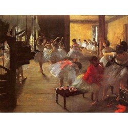 The Dance Class by Edgar Degas - Art gallery oil painting...