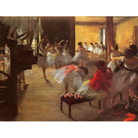 The Dance Class by Edgar Degas - Art gallery oil painting...