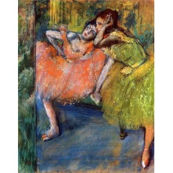 Two Dancers in the Foyer by Edgar Degas - Art gallery oil painting...