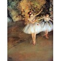 Two Dancers on a Stage by Edgar Degas - Art gallery oil painting...