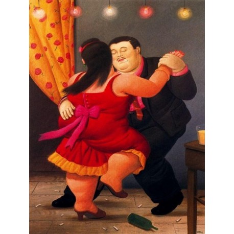Bailarines By Fernando Botero- Art gallery oil painting reproductions