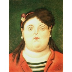 Colombiana By Fernando Botero - Art gallery oil painting reproductions
