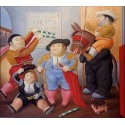 Cuadrilla de Enanos Toreros By Fernando Botero - Art gallery oil...