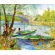 Fishing in Spring, Pont de Clichy by Vincent Van Gogh 
