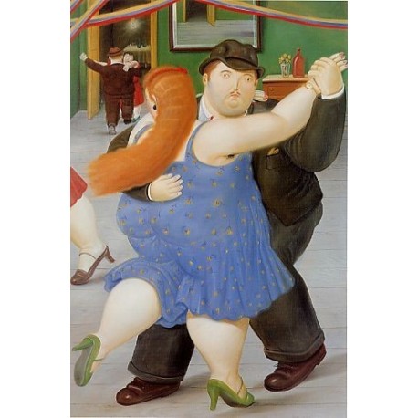 Dancers 1987 By Fernando Botero - Art gallery oil painting...