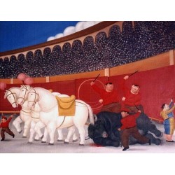 El Arrastre By Fernando Botero - Art gallery oil painting...
