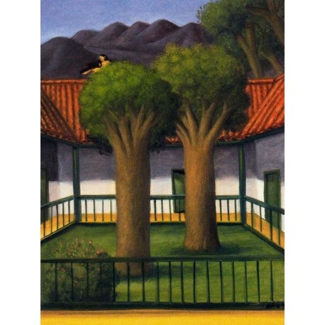 El patio By Fernando Botero - Art gallery oil painting reproductions