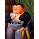 El Presidente 2 By Fernando Botero - Art gallery oil painting...