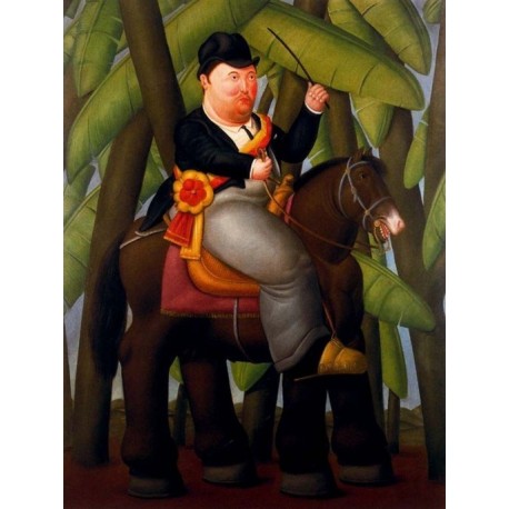 El Presidente By Fernando Botero - Art gallery oil painting reproductions