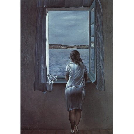 Figure at a Window By Fernando Botero - Art gallery oil painting...