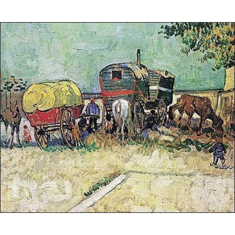 Gypsy Caravan by Vincent Van Gogh