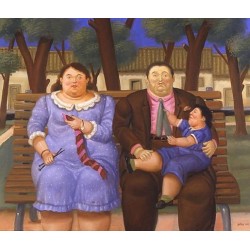 In The Park By Fernando Botero - Art gallery oil painting...