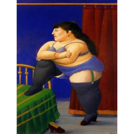 La recomara By Fernando Botero - Art gallery oil painting...