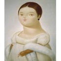 Mademoiselle Riviere By Fernando Botero - Art gallery oil painting...