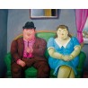 Man And Woman By Fernando Botero - Art gallery oil painting...