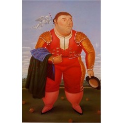 Matador 1985 By Fernando Botero - Art gallery oil painting...
