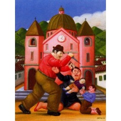 Matanzan de los inocentes By Fernando Botero - Art gallery oil...