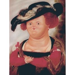 Mrs Rubens By Fernando Botero- Art gallery oil painting reproductions