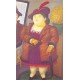 Mujer Con Abrigo de Piel By Fernando Botero - Art gallery oil painting reproductions