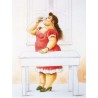 Mujer de pie-bebiendo By Fernando Botero - Art gallery oil...