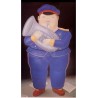 Musician 1983 By Fernando Botero - Art gallery oil painting...
