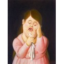 Mujer llorando 2 By Fernando Botero- Art gallery oil painting...