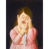 Mujer llorando 2 By Fernando Botero- Art gallery oil painting...