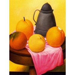 Naturaleza muerta con frutas By Fernando Botero - Art gallery oil...