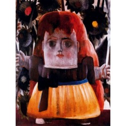 Nina perdida en un jardin By Fernando Botero - Art gallery oil...