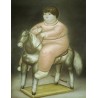 Pedro On A Horse By Fernando Botero - Art gallery oil painting...