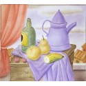 Still Life With Green Bottle By Fernando Botero - Art gallery oil...