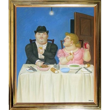 The Dinner By Fernando Botero - Art gallery oil painting reproductions