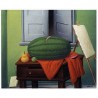 Still Life With Watermelon By Fernando Botero - Art gallery oil...