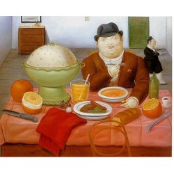 The Supper 1987 By Fernando Botero- Art gallery oil painting reproductions
