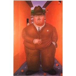 The Street 1979 By Fernando Botero - Art gallery oil painting...