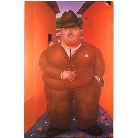The Street 1979 By Fernando Botero - Art gallery oil painting reproductions