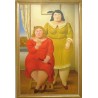 Two Sisters By Fernando Botero- Art gallery oil painting reproductions