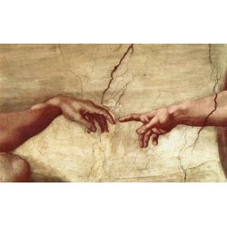 Creation of Adam Hand by Michelangelo- Art gallery oil painting...
