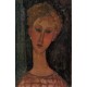 A Blond Wearing Earrings by Amedeo Modigliani 