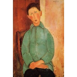 Boy in a Blue Shirt by Amedeo Modigliani 
