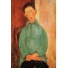 Boy in a Blue Shirt by Amedeo Modigliani 