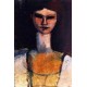 Bust of a Young Woman by Amedeo Modigliani oil painting art gallery