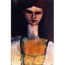 Bust of a Young Woman by Amedeo Modigliani oil painting art gallery