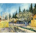 Orchard Surrounded by Cypresses by Vincent Van Gogh - Art gallery...
