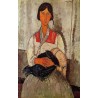 Gypsy Woman with Baby by Amedeo Modigliani 