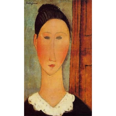Head Of A Girl by Amedeo Modigliani 