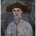 Head of a Young Woman by Amedeo Modigliani 
