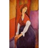 Jeanne Hebuterne (aka In Front of a Door) by Amedeo Modigliani 